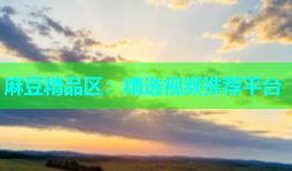 麻豆精品区：精选视频推荐平台