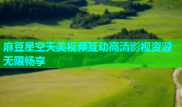 麻豆星空天美视频互动高清影视资源无限畅享